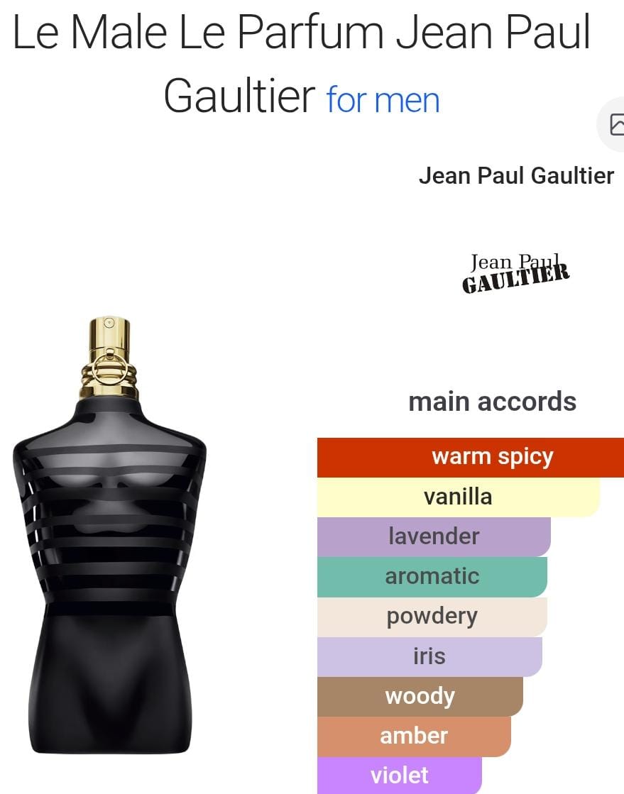 Jean Paul Gaultier Le Male Le Parfum Perfume Decant for Men – 5ml & 10ml