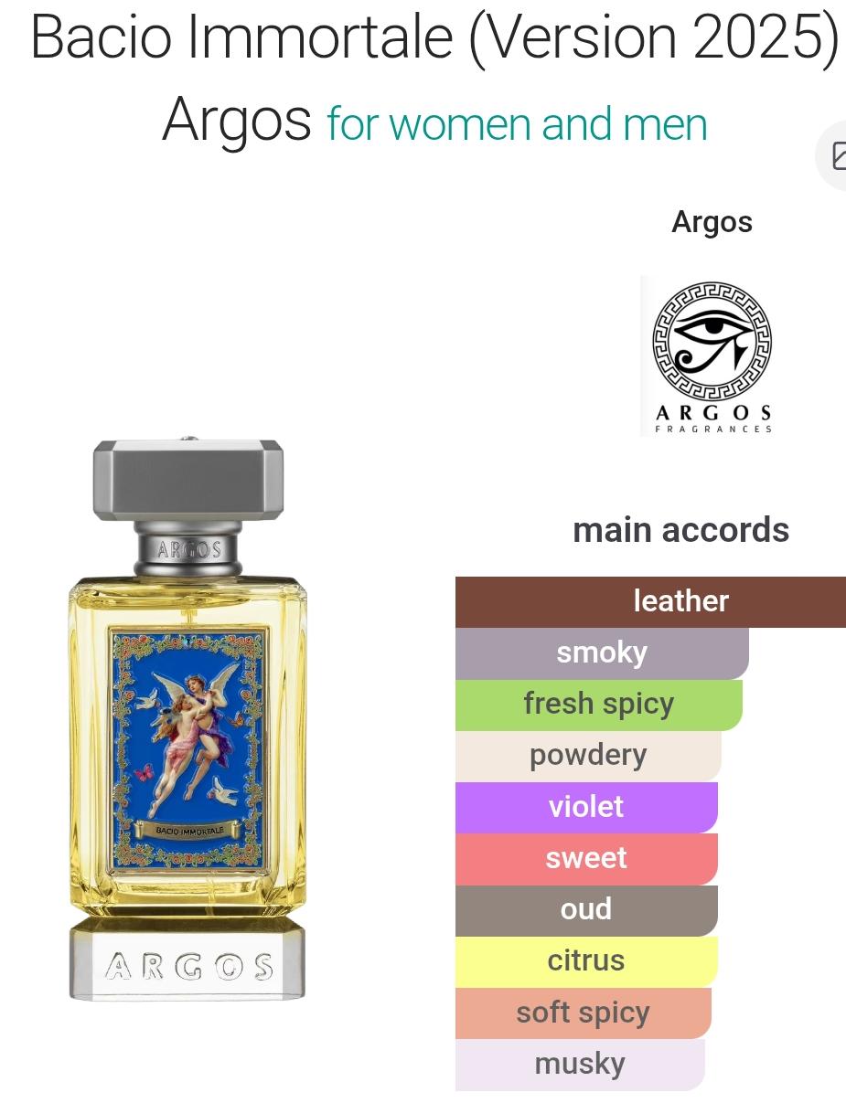 Bacio Immortale (2025) by Argos – تقسيم عطر 5ml / 10ml