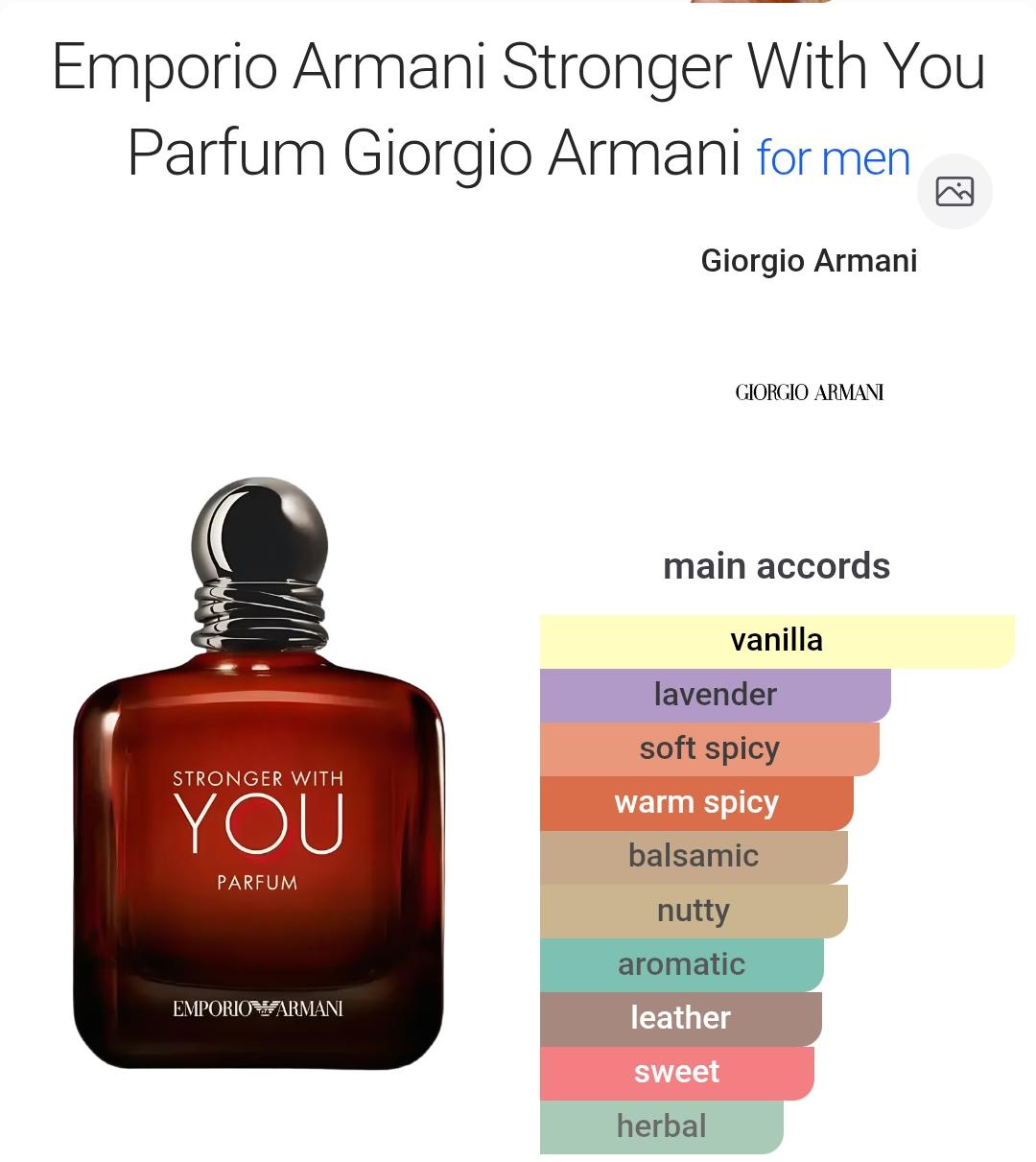 Stronger With You Parfum من Armani – تقسيم 5 و10 و20 مل - للرجال