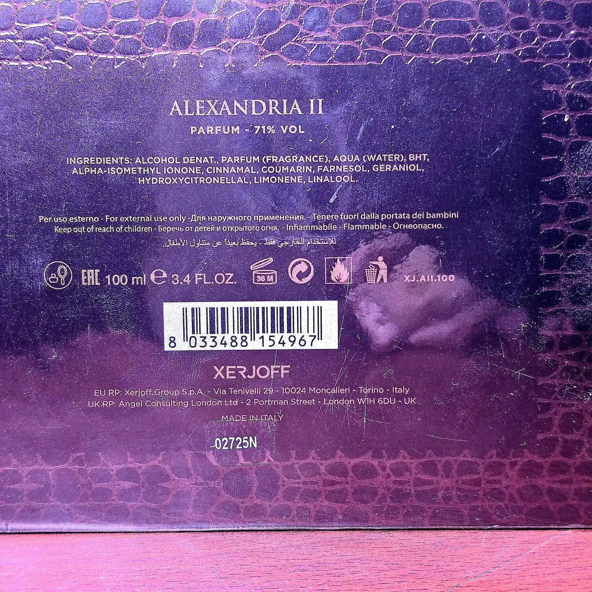 Alexandria II Xerjoff de - available in 100 ML decants unisex