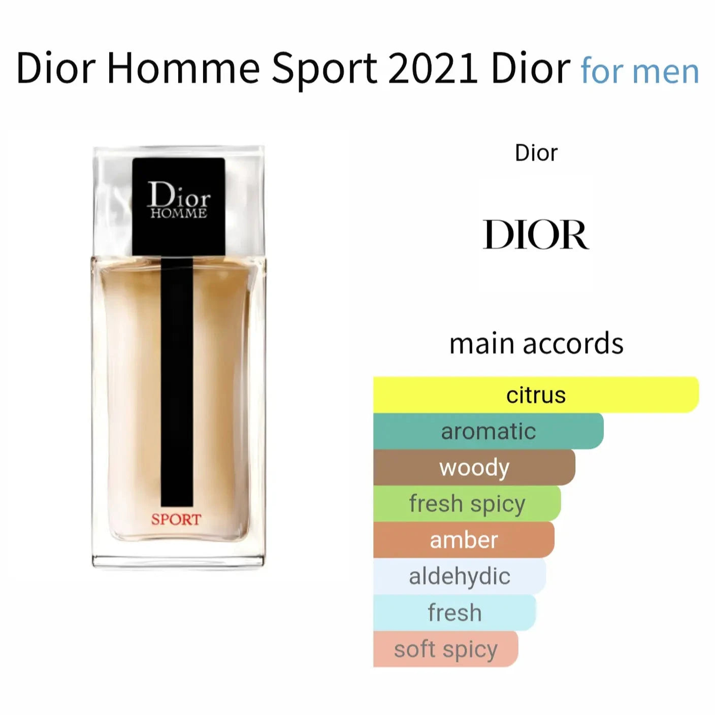 Dior Homme Sport - citrus and aromatic fragrance