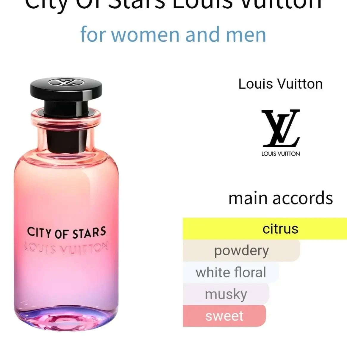 City of Stars Louis Vuitton - citrus and powdery fragrance