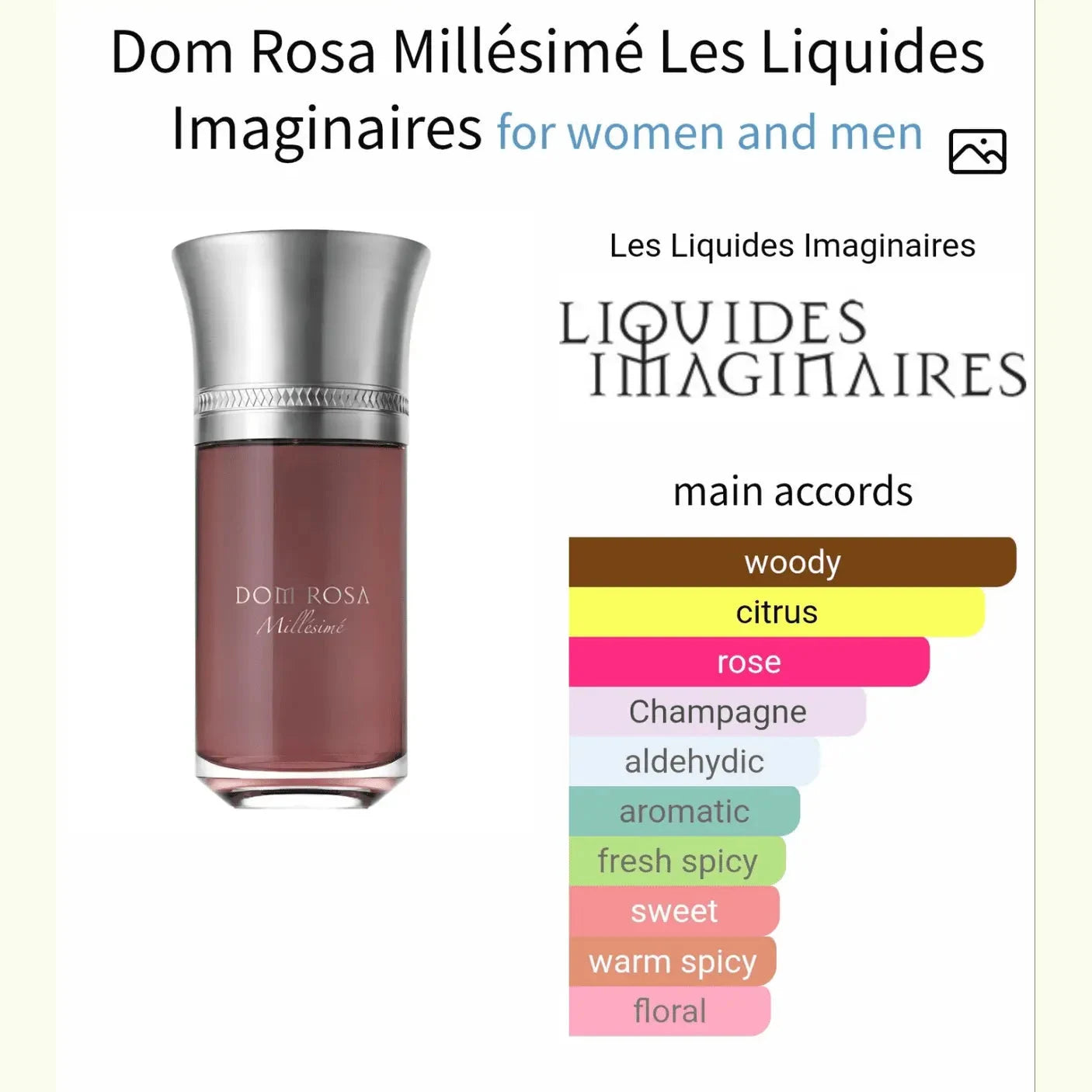 Dom Rosa Les Liquides Imaginaires - woody-2 and citrus fragrance