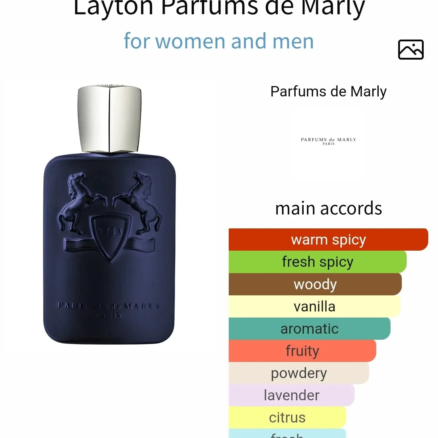 Layton Parfums de Marly - warm-spicy and spicy fragrance