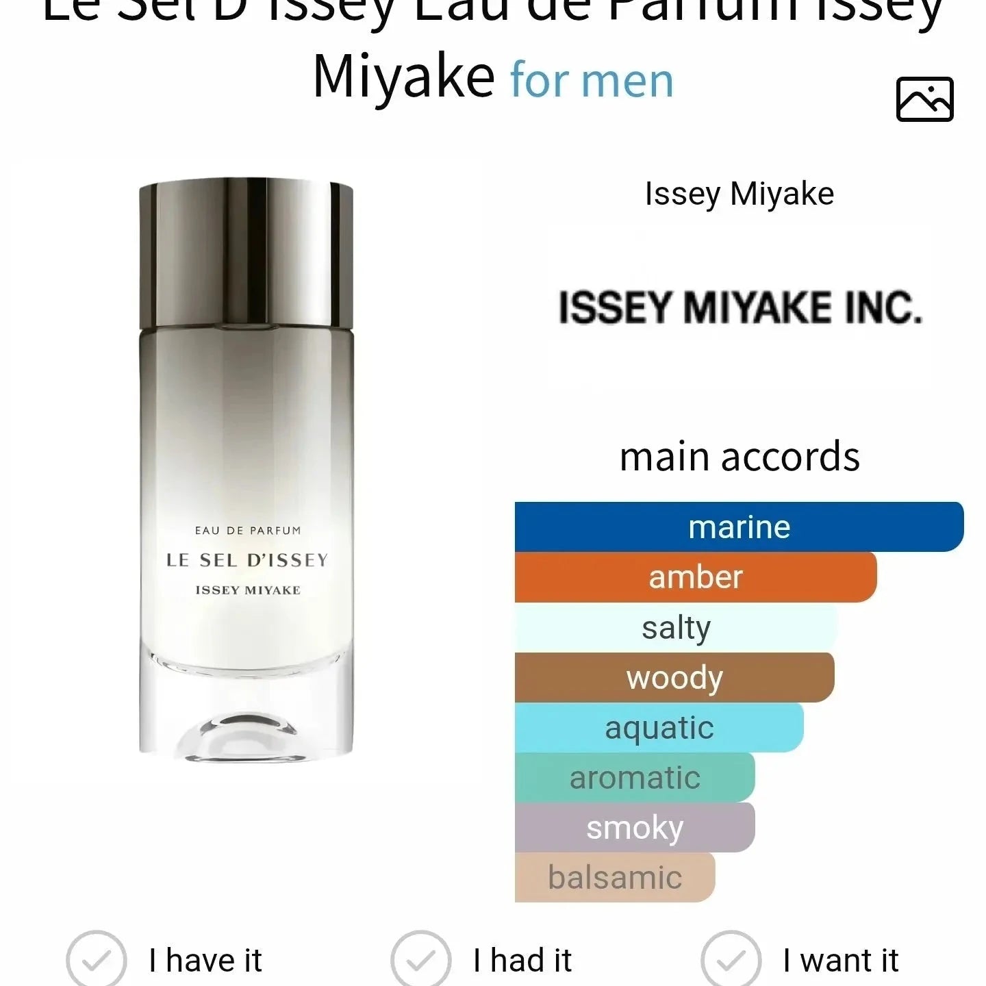 Le Sel D'Issey - Salt and Seaweed scent