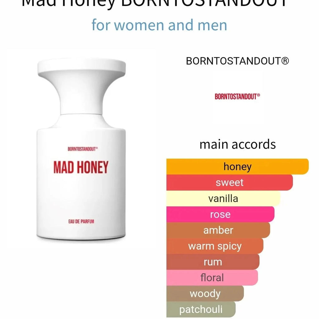 Mad Honey BornToStandOut - sweeet and vanilla fragrance