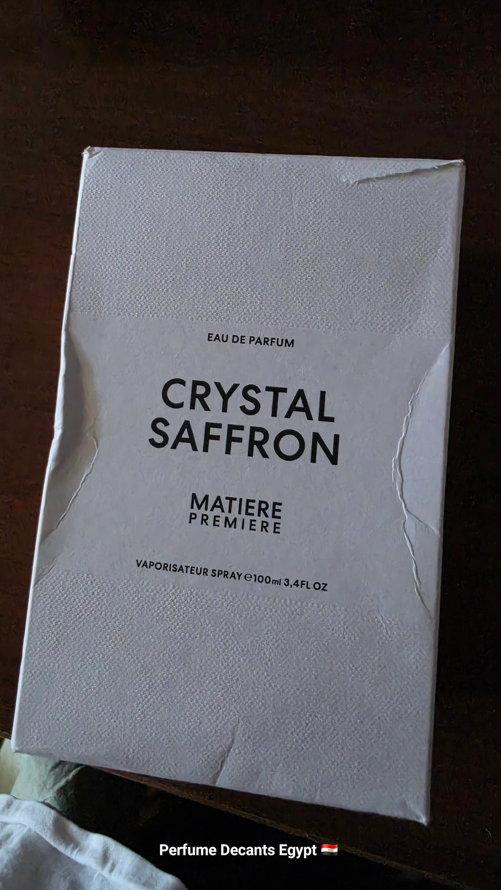 Matiere Premiere Crystal Saffron  تقسيم عطور أصلية مصر ٥مل و ١٠مل