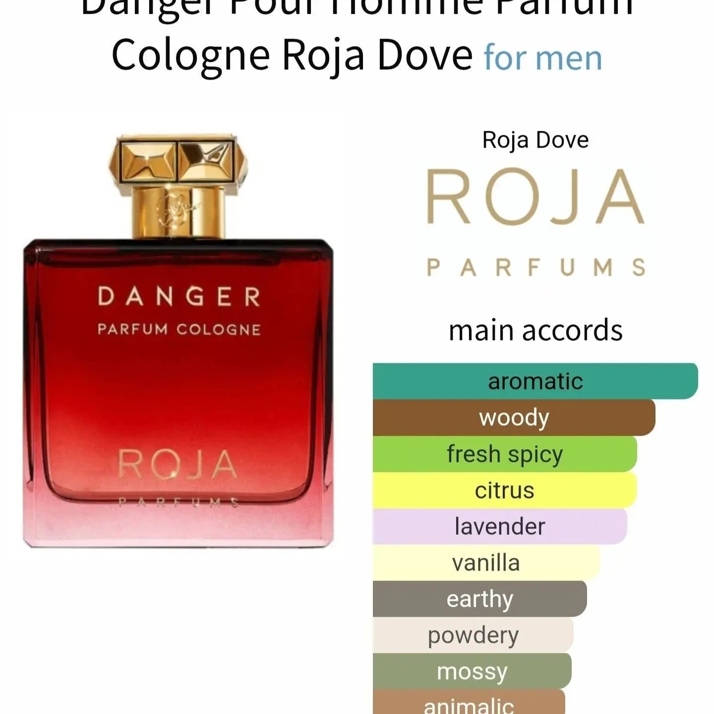 Danger Roja Dove - aromatic and woody fragrance