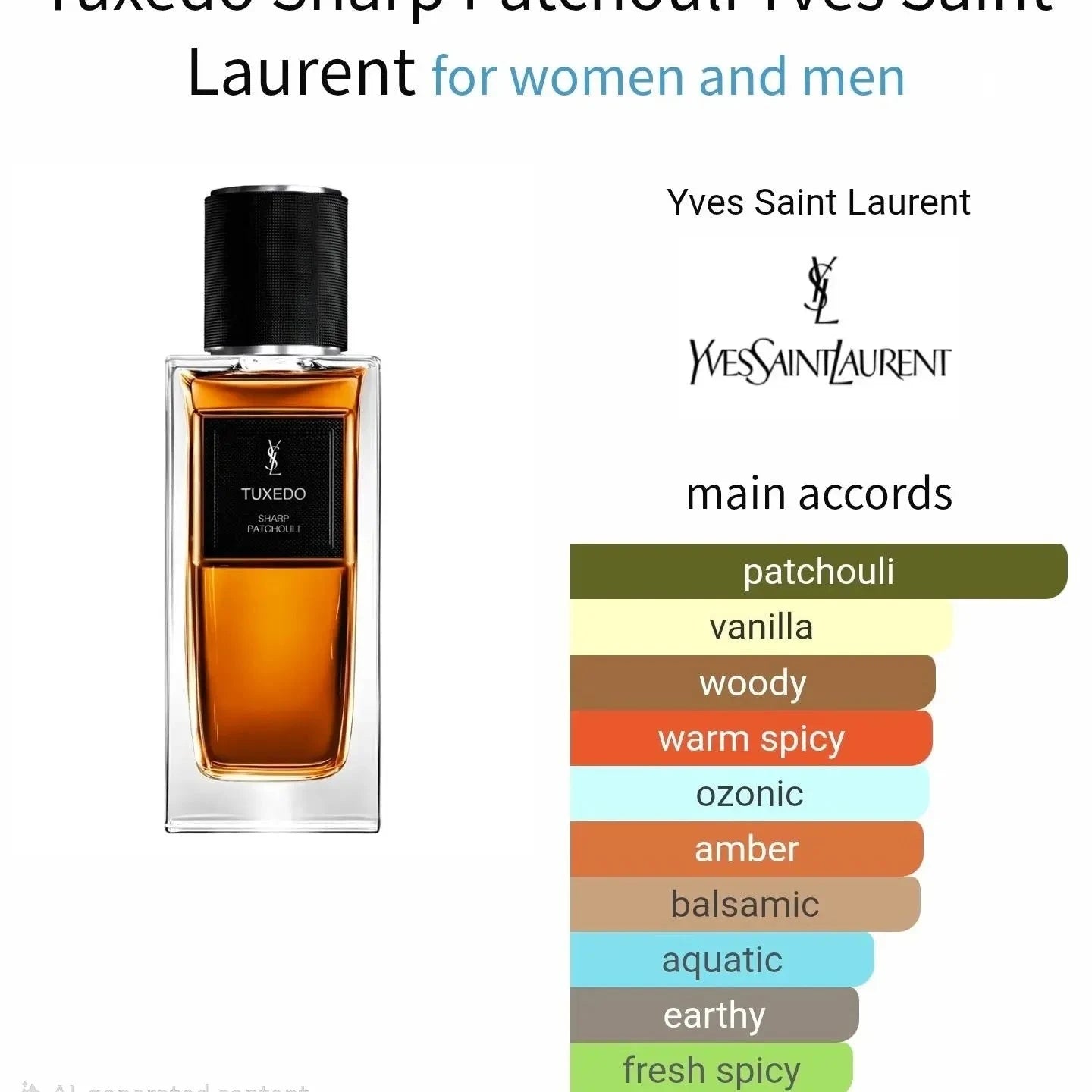 Tuxedo YSL Yves Saint Laurent - available in 5ML, 10ML decants unisex
