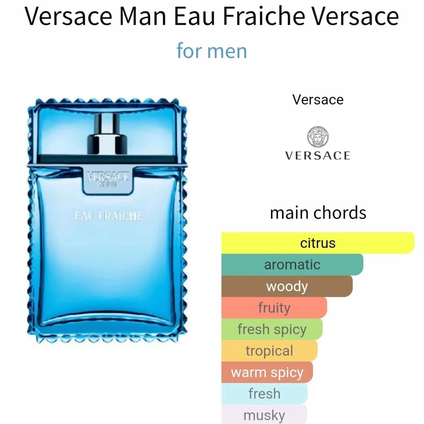 Versace Man Fraîche - citrus and aromatic fragrance