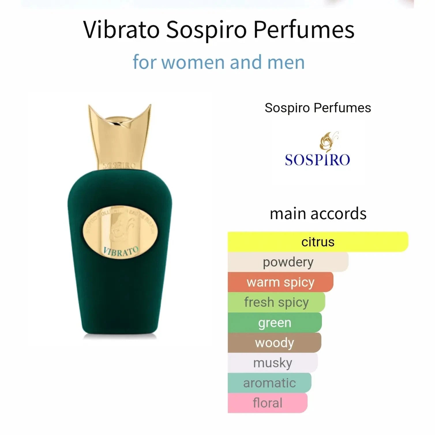 Vibrato Sospiro Perfumes I I - available in 5ml, 10ml decants unisex