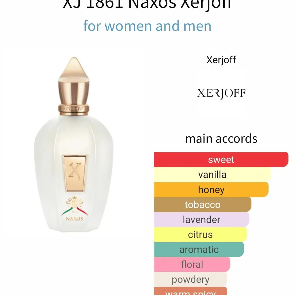 Xj Naxos Xerjoff - sweeet and vanilla fragrance